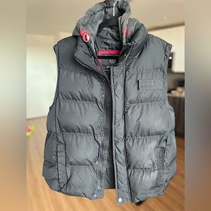 J Whistler Mens Puffer Hooded Vest